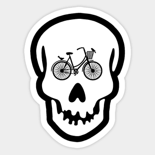 Bike skull Sticker